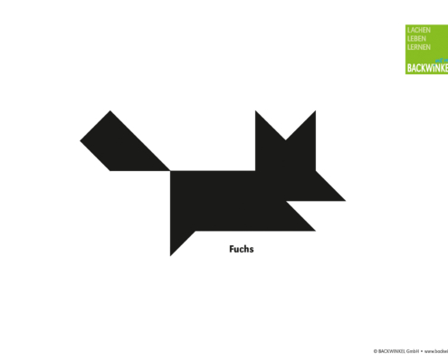 Tangram-Vorlage „Fuchs“