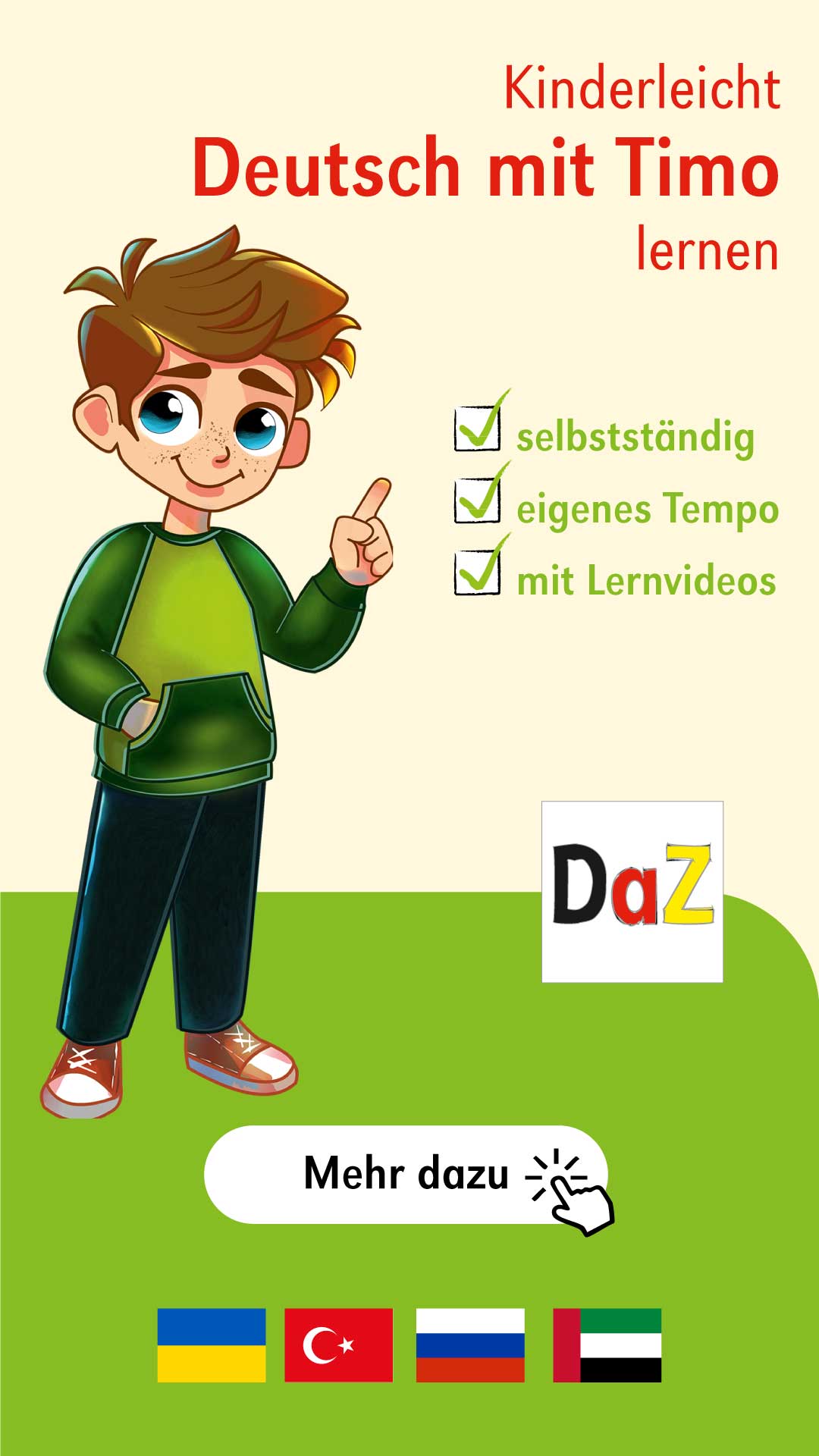 Kinderleicht Deutsch mit Timo lernen
